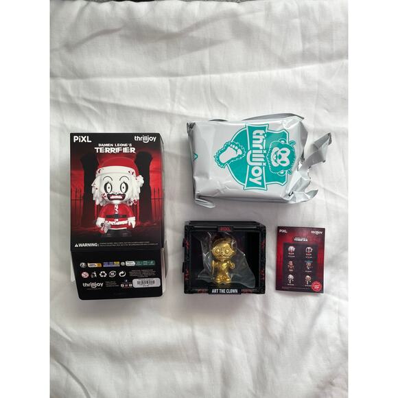 Thrilljoy Pixl Terrifier Art the Clown Gold Chase Variant Open Box (No Code)